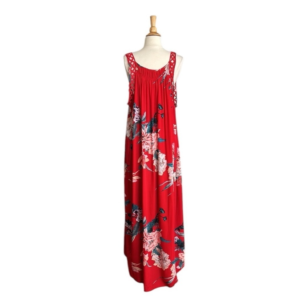 Jaase Red Floral Maxi Dress - Picture 10 of 16
